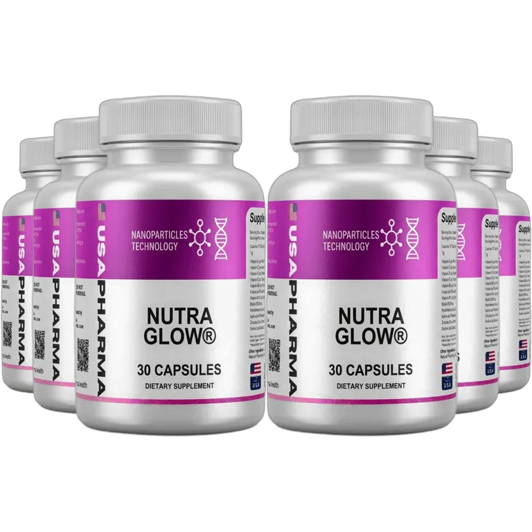 NutraGlow 6 bottles best value beauty supplement