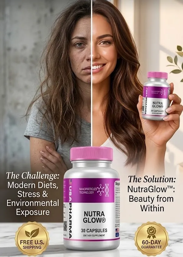 NutraGlow beauty supplement benefits for hair skin nails